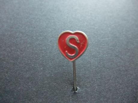 S ( slang in hart) hartvorm onbekend